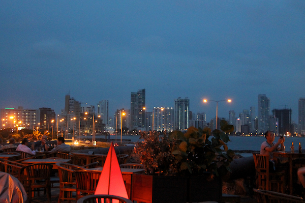 cartagena-old-city-night-bocagrande