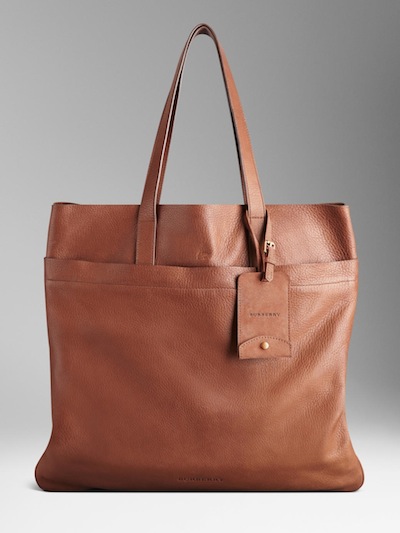 Burberry-Textured-Leather-Tote-Bag